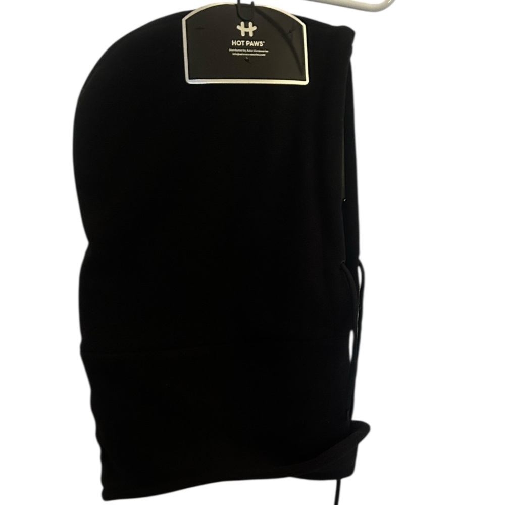 Fleece Hood Winter Weather Black